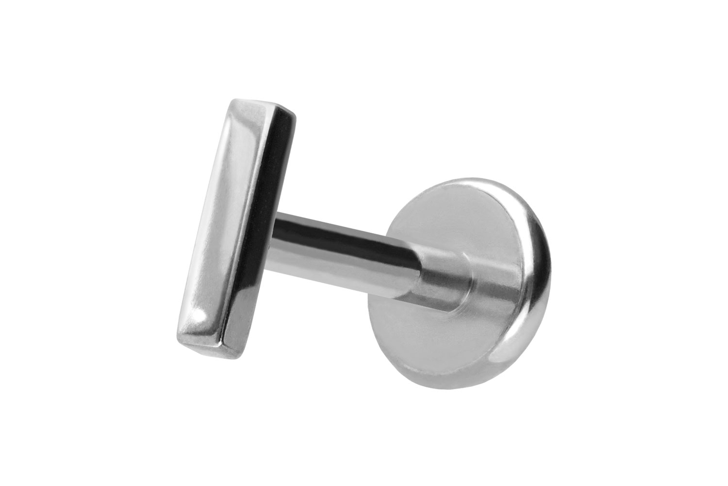 Titanium labret with push fit BAR